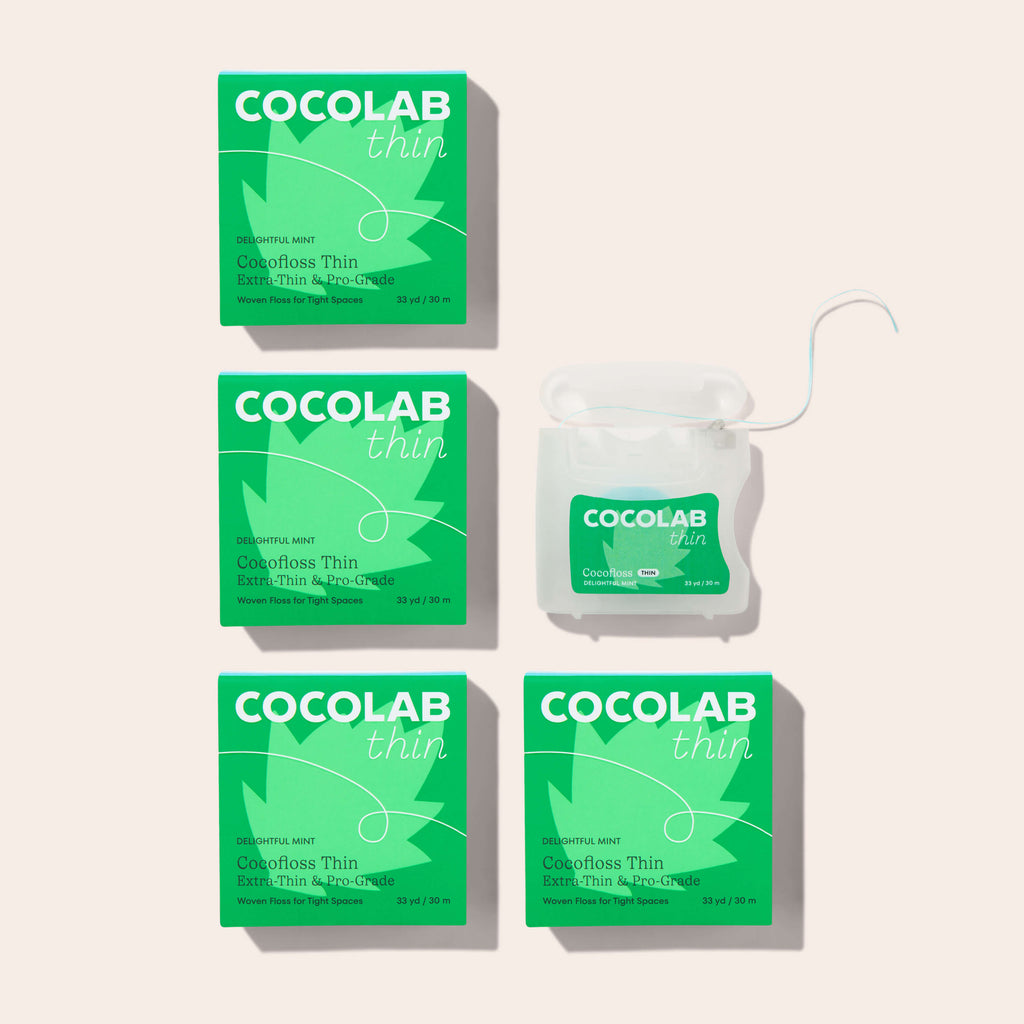 COCO フレッシュクリーン Delightful Mint Cocofloss Thin - 4 Pack – COCOLAB