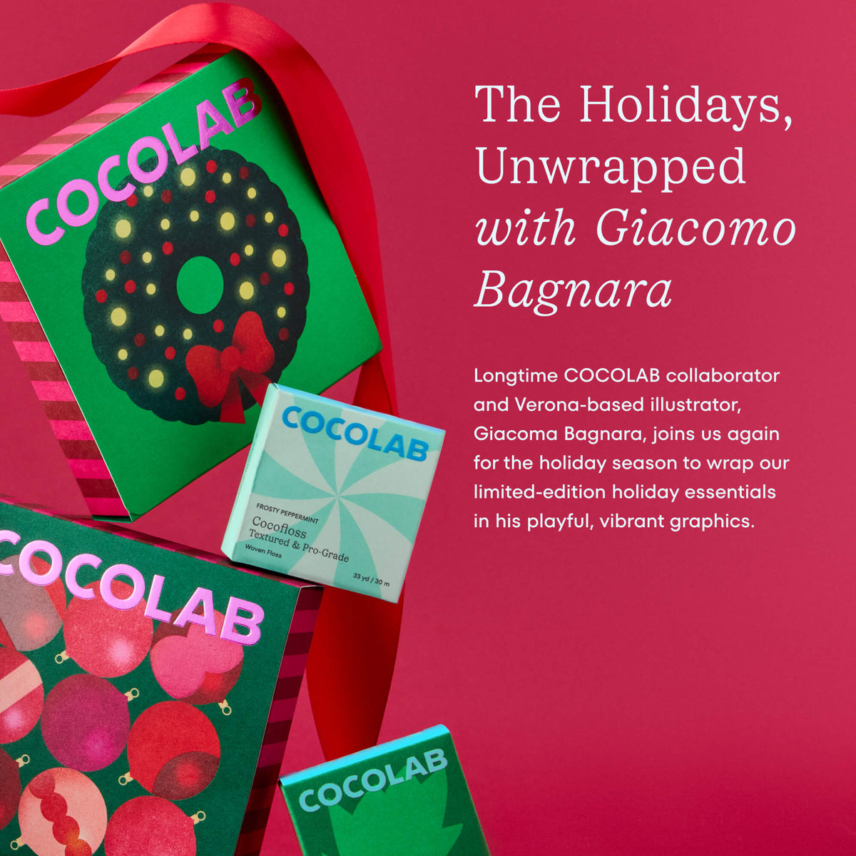Holly Jolly Floss Set + Frosty Peppermint Cocoshine