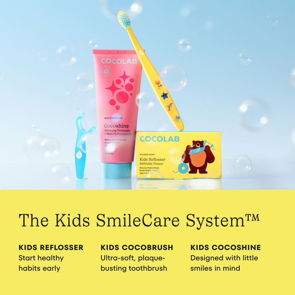 Cocoshine Toothpaste - Kids-Favorite Flavors