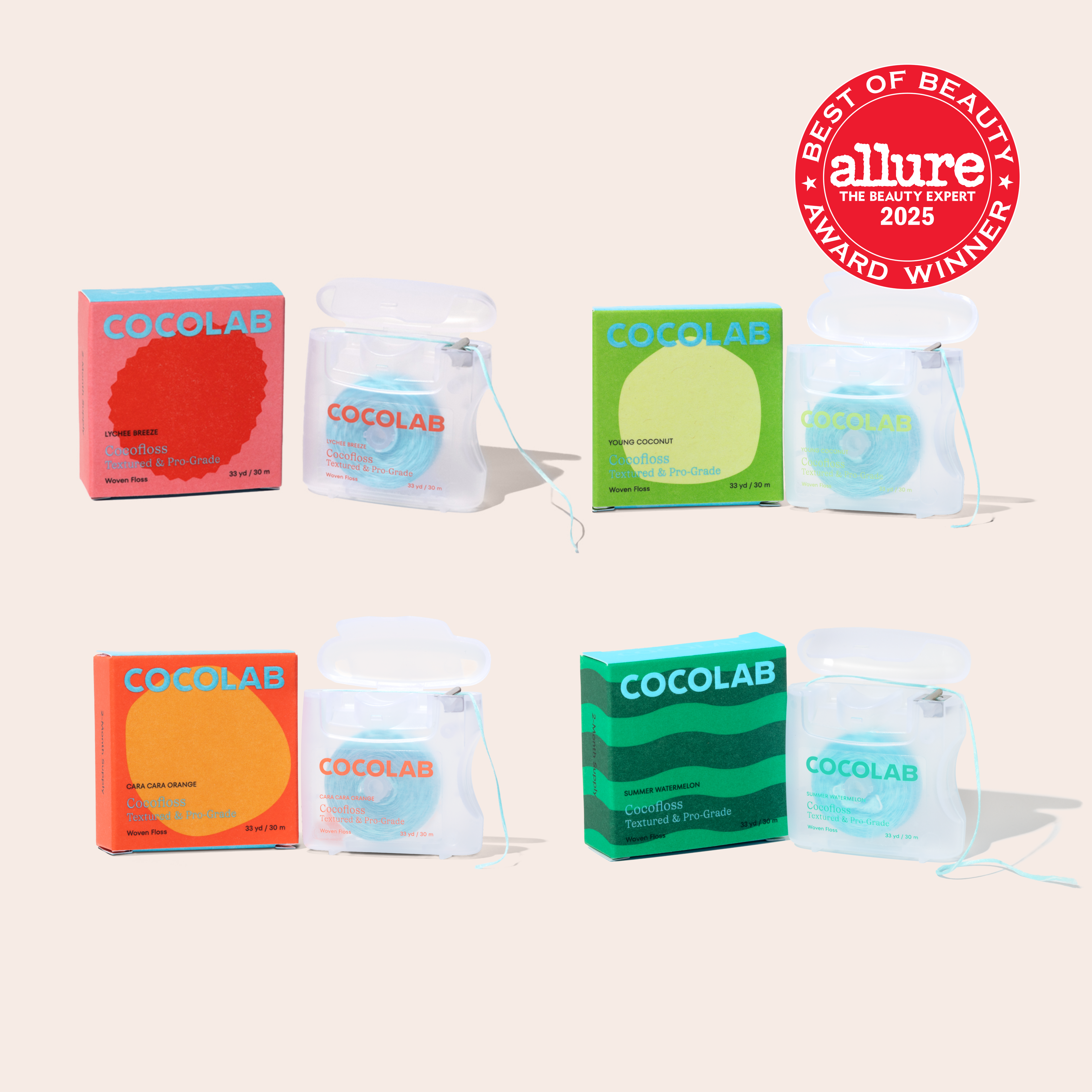 Cocofloss 4-Spool Dental Floss Set – COCOLAB