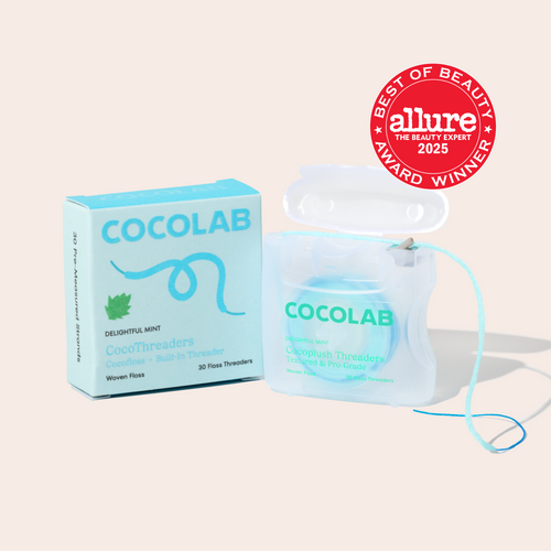 Cocolab product with packaging and 'Allure Best of Beauty' award on a light background
