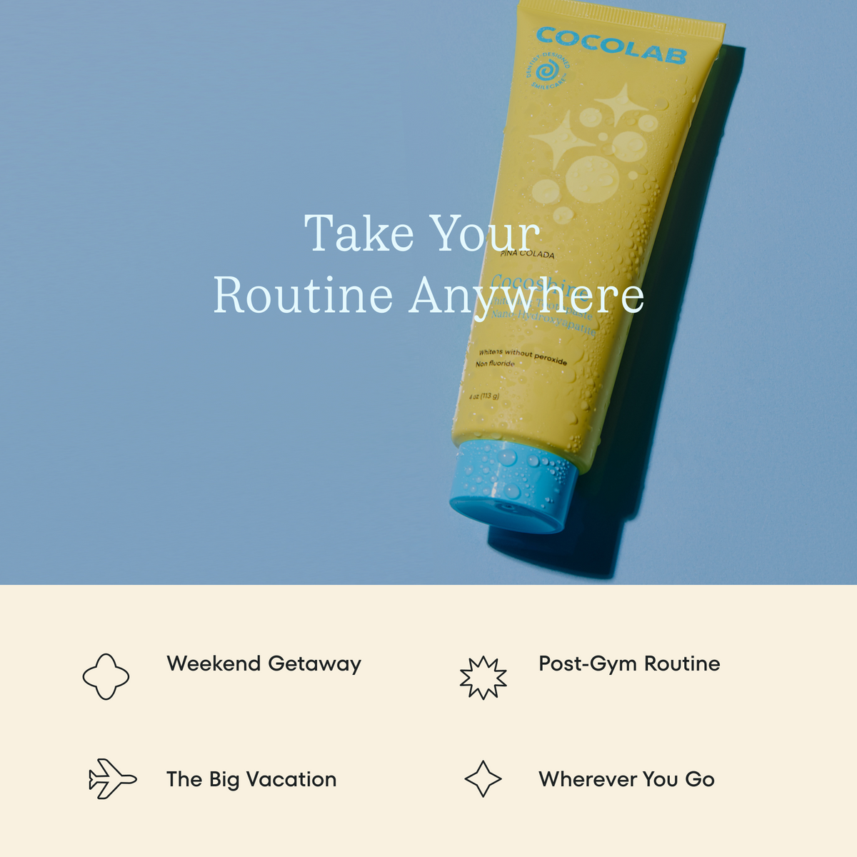 Cocoshine Whitening Travel Toothpaste