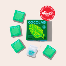 Cocolab product packaging with 'Allure Best of Beauty' award on a beige background