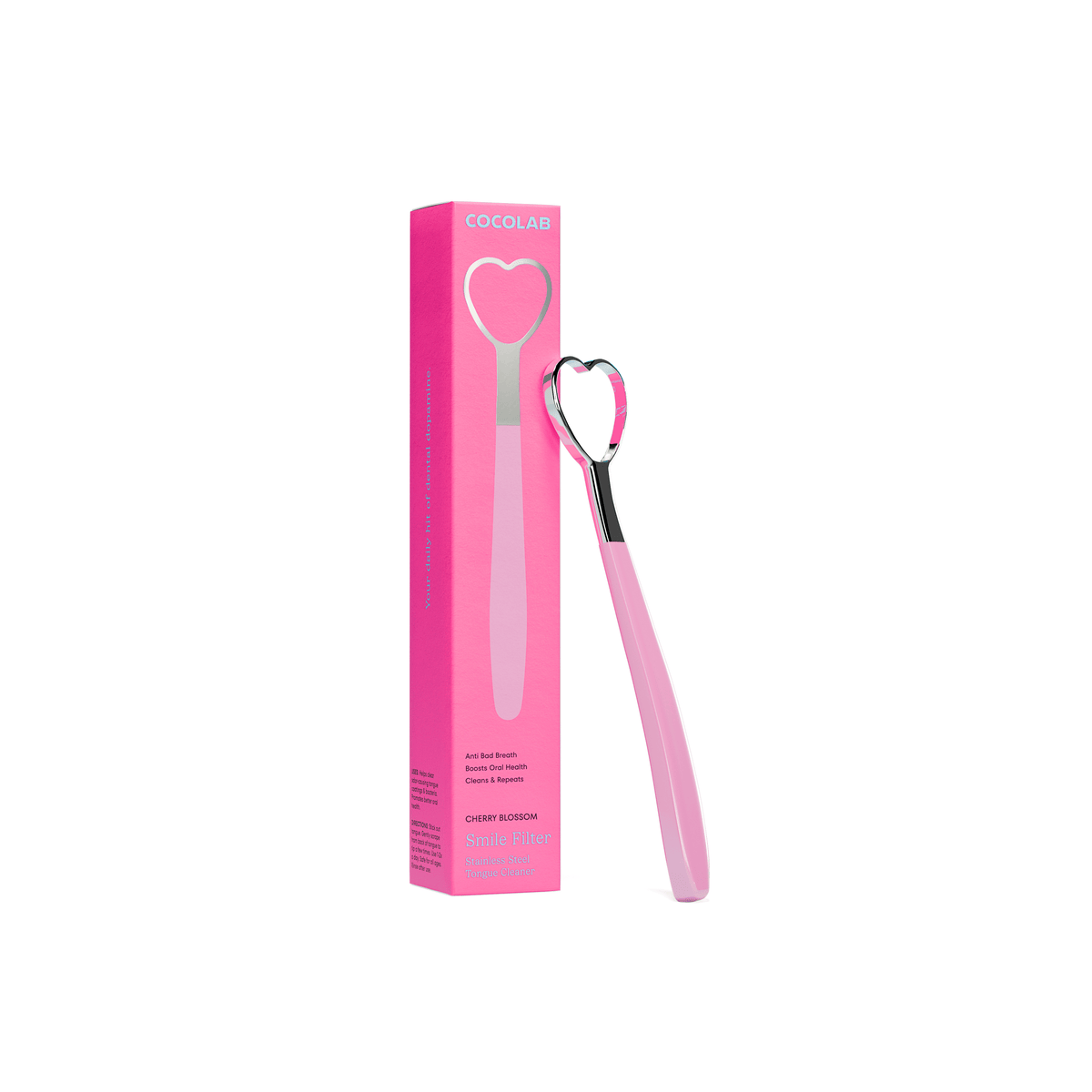 Cherry Blossom Smile Filter Tongue Cleaner
