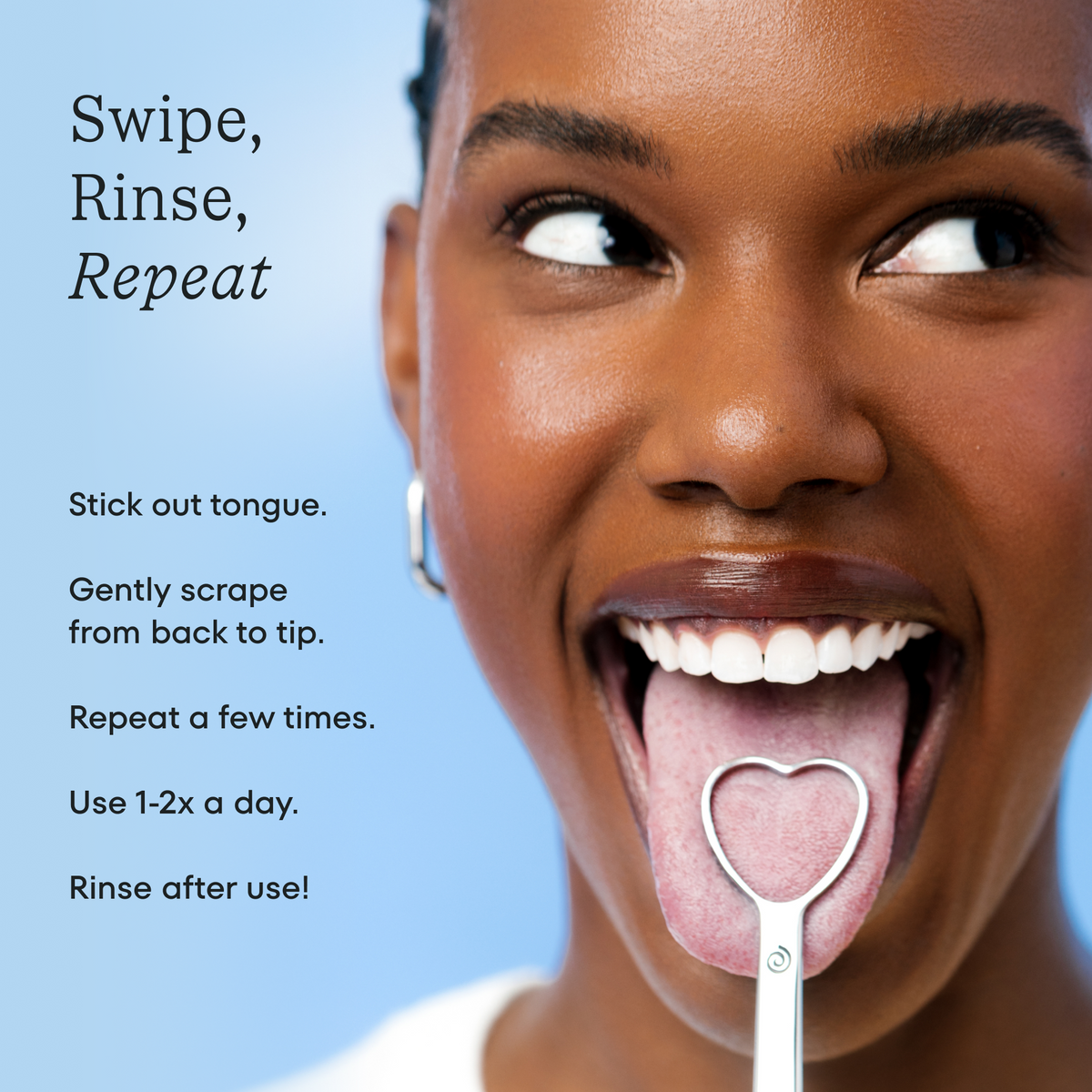 Cherry Blossom Smile Filter Tongue Cleaner